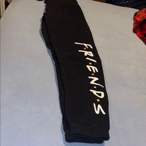 Black Kids Bottoms with Friends Logo